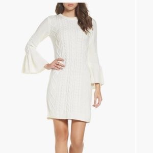 Eliza J cable knit sweater dress